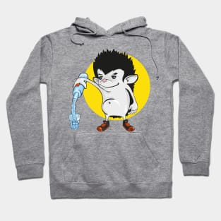 the hedgehog pours the drink Hoodie